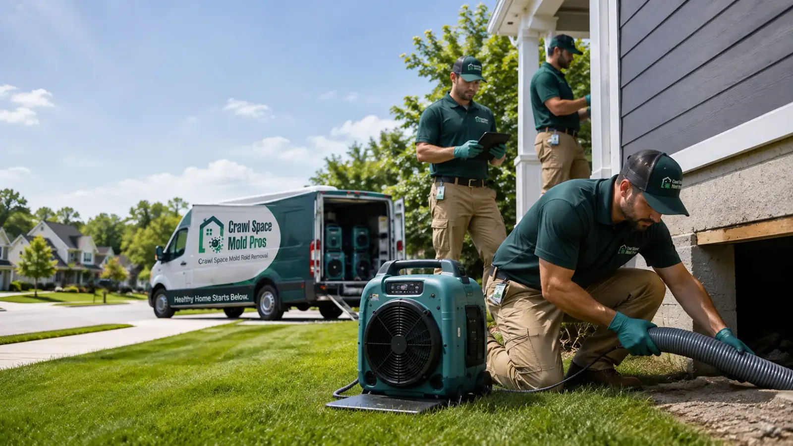 Crawl Space Mold Removal in Egan, SD